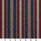 Navy Stripe - Blue,Red & Burgundy Stripe Upholstery Fabric 54 Inches"